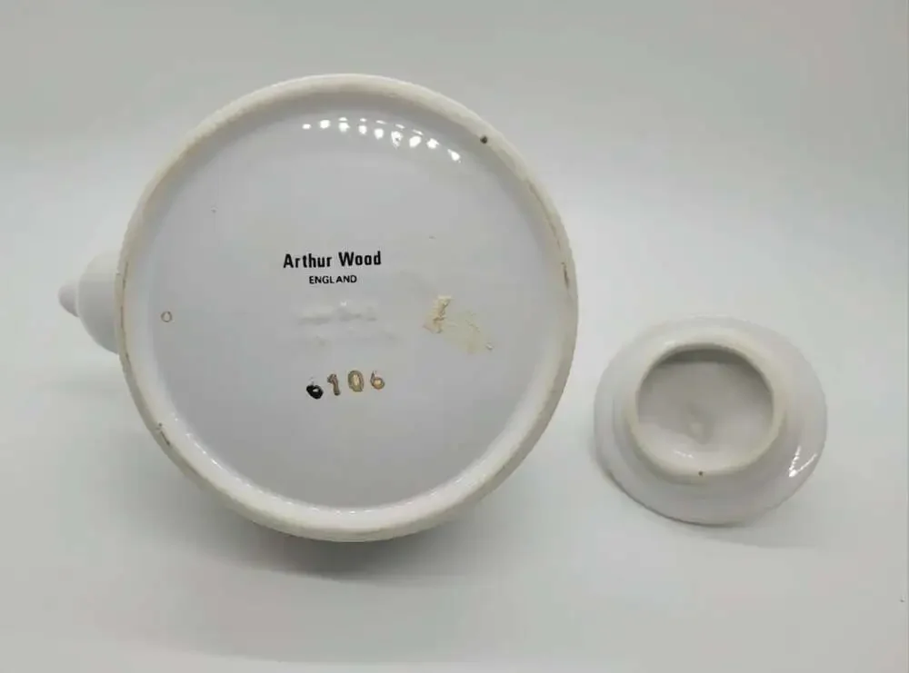 Vintage Arthur Wood Teapot with Blackberry Bushes Design‎ Made In England